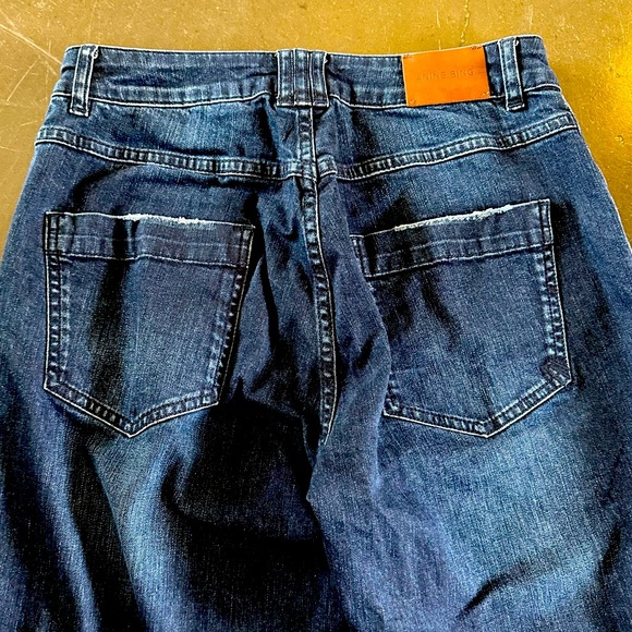 Anine Bing Patch Pocket Straight Leg Jeans - Picture 13 of 14